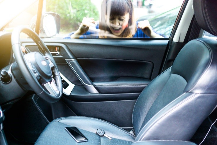 keys locked in car